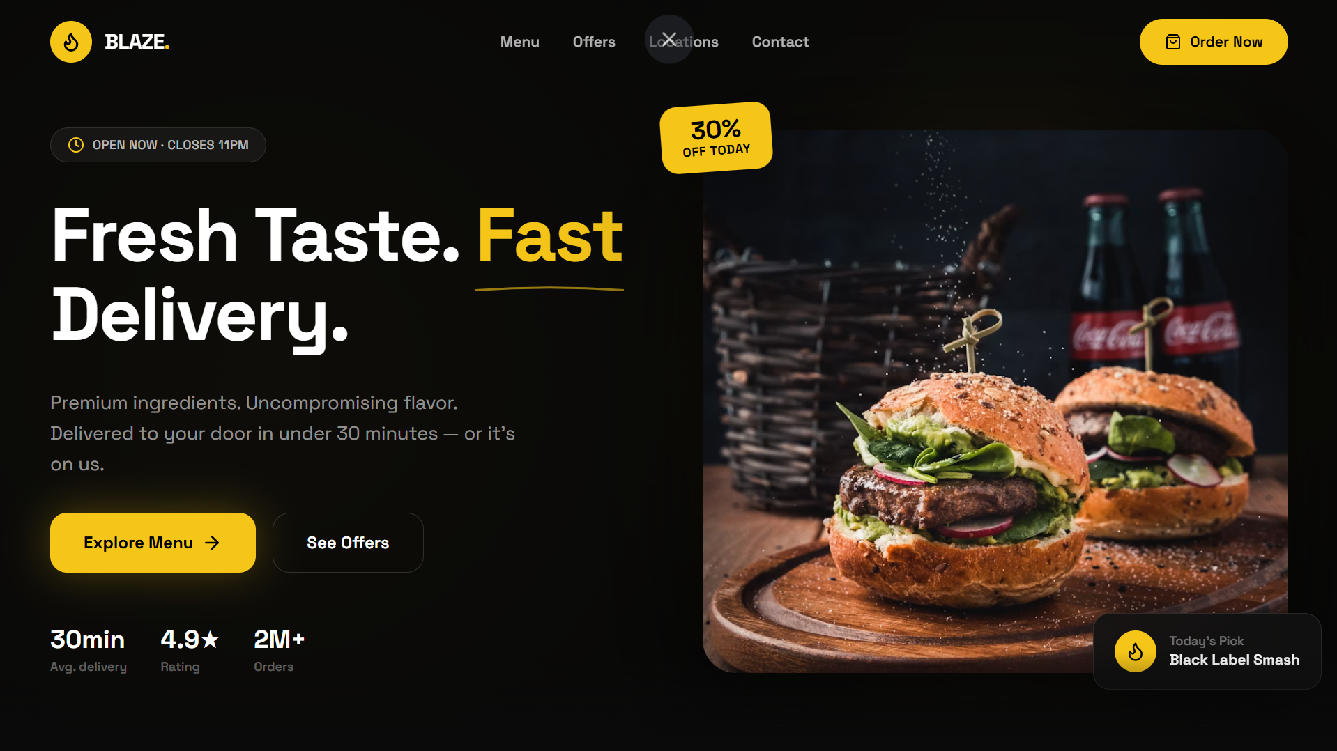 Premium Fast Food Brand