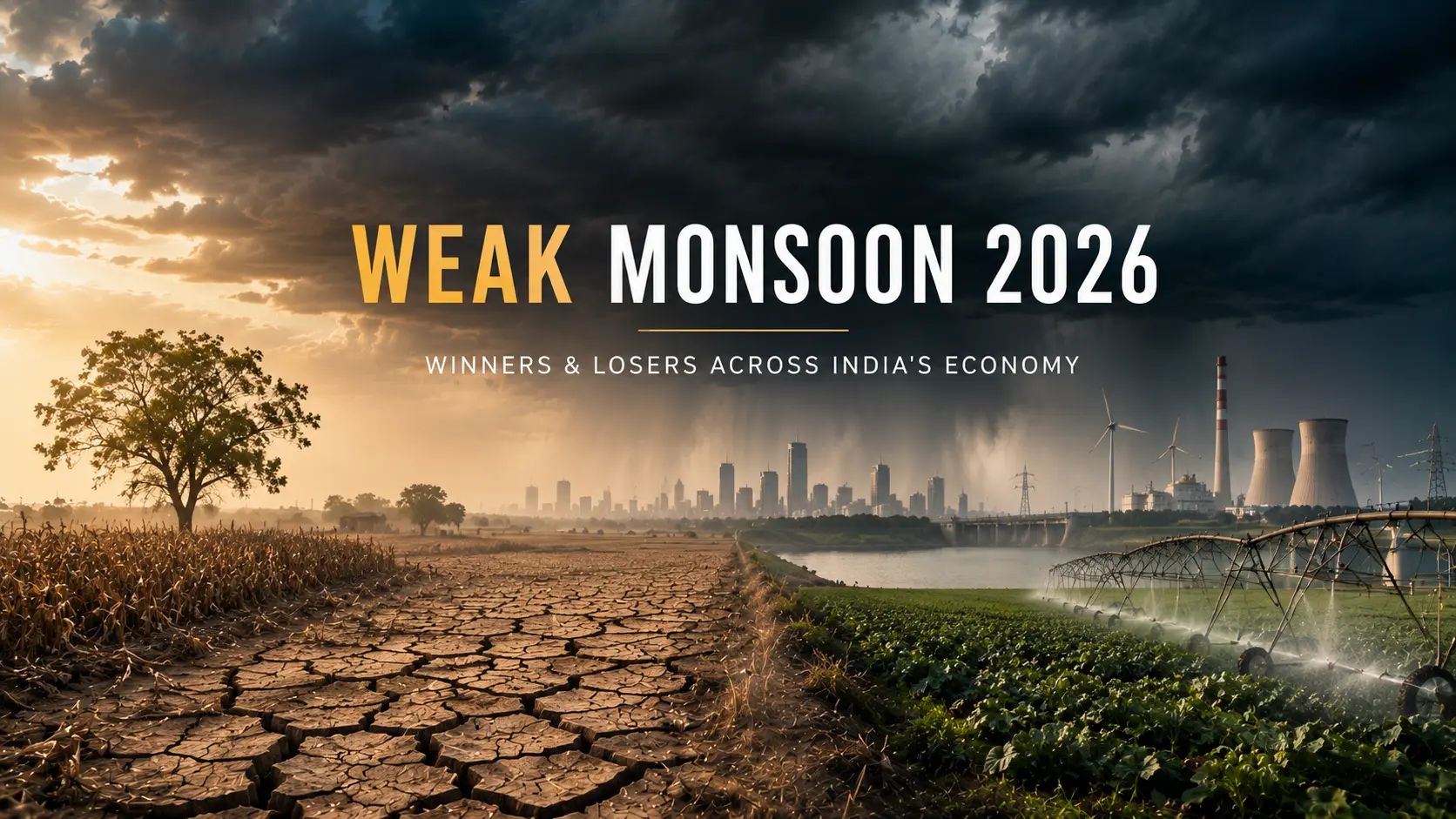 Weak Monsoon 2026: Which Sectors Could Benefit and Suffer?