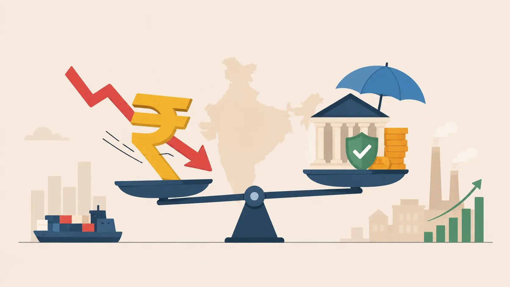 India's Rupee Depreciation Is Creating Structural Bid from Life Insurers and PSU Banks That the FPI Outflow Narrative Is Missing 2026