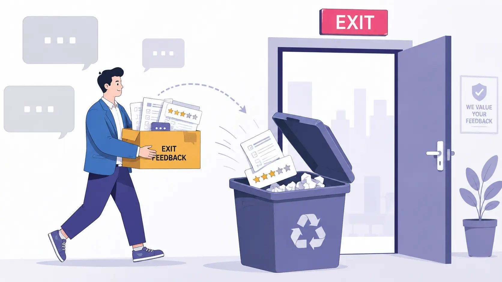 Your Honest Exit Interview Was Filed Directly Into the Bin