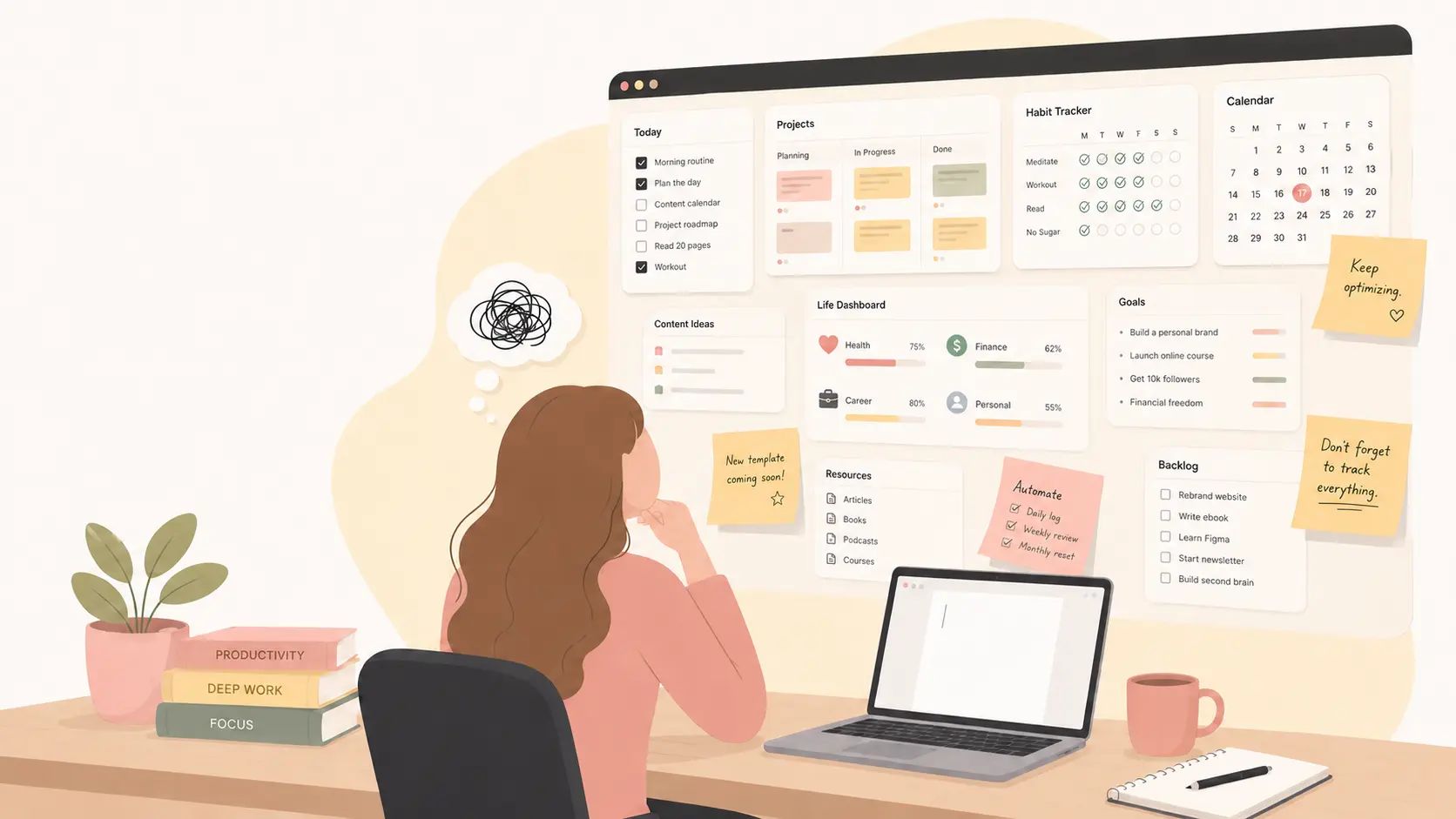 You Are Not Being Productive — You Are Anxious, and Notion Is Your Emotional Support App
