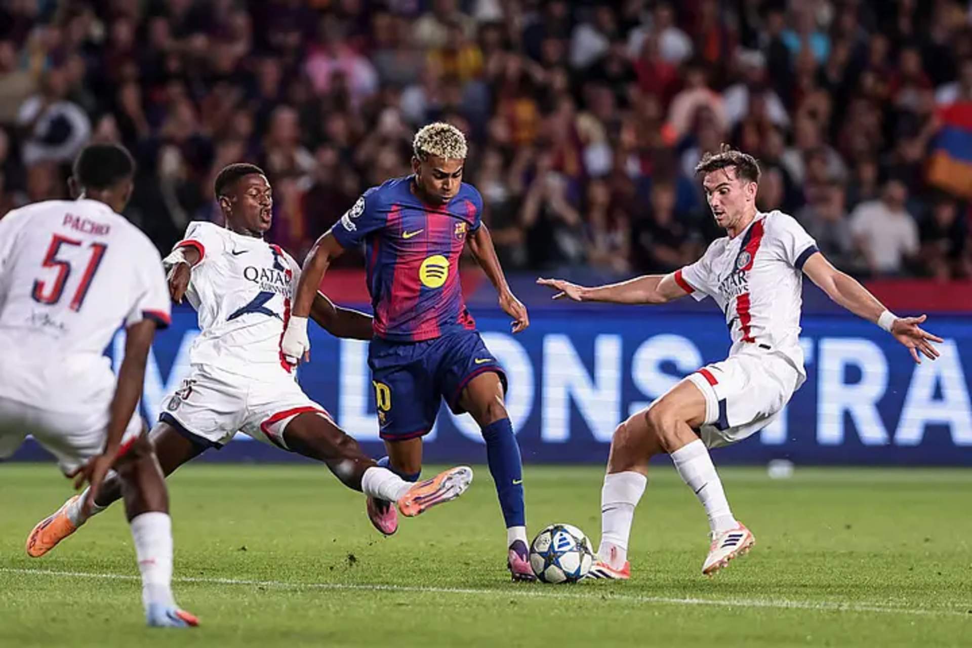 Barcelona Face Defensive Test Against PSG as Champions League Returns