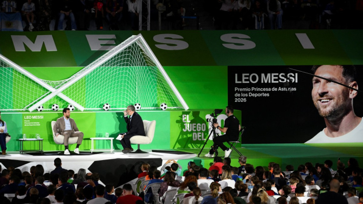 Lionel Messi Arrives in Spain to Receive Prestigious Princess of Asturias Sports Award / Photo: AFP