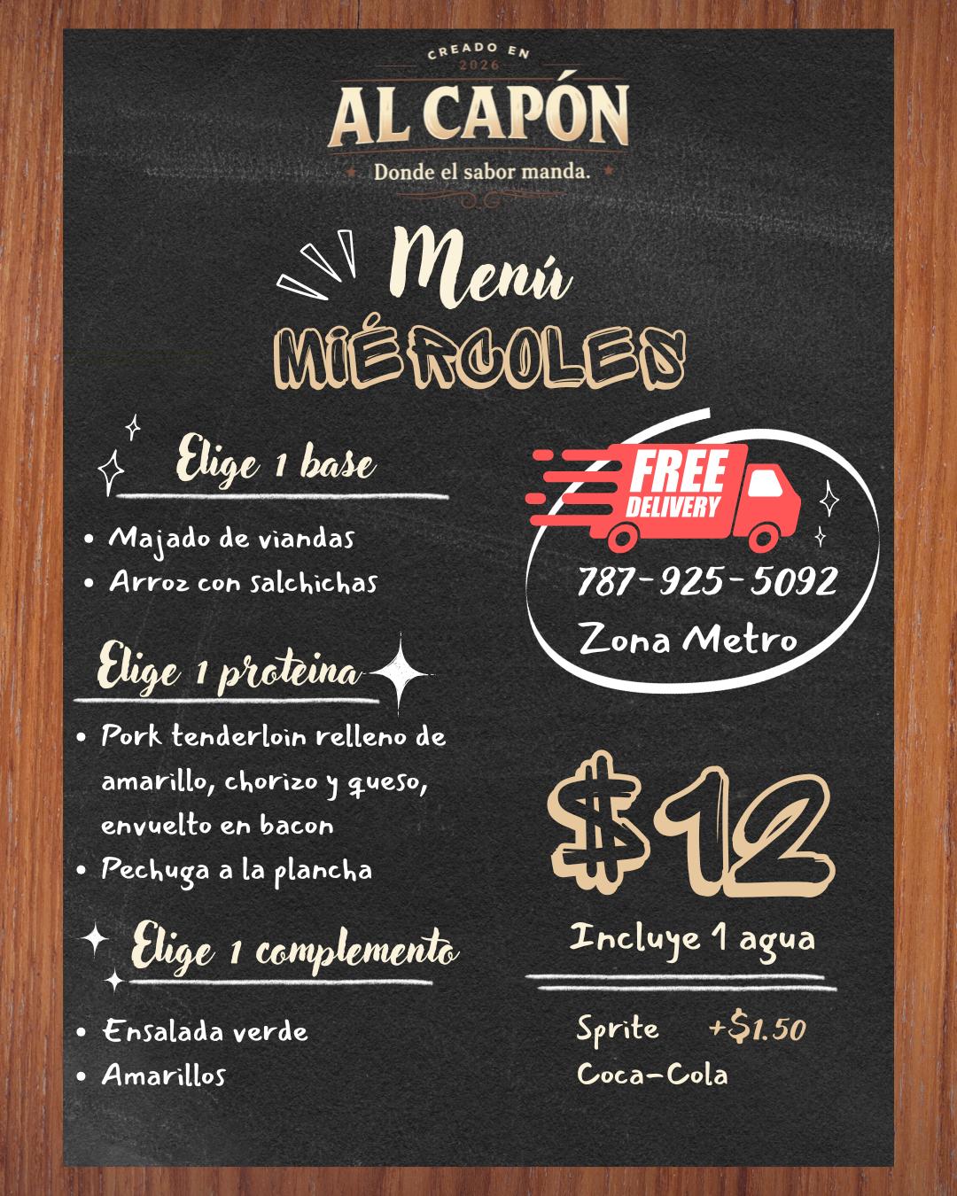 Menu del dia