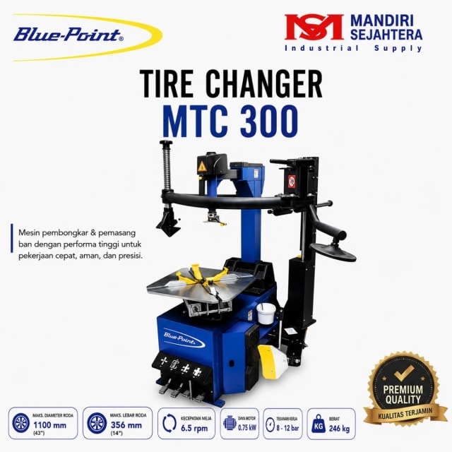 Blue Point Tire Changer / Pembuka Ban Otomatis Mobil Motor MTC 300