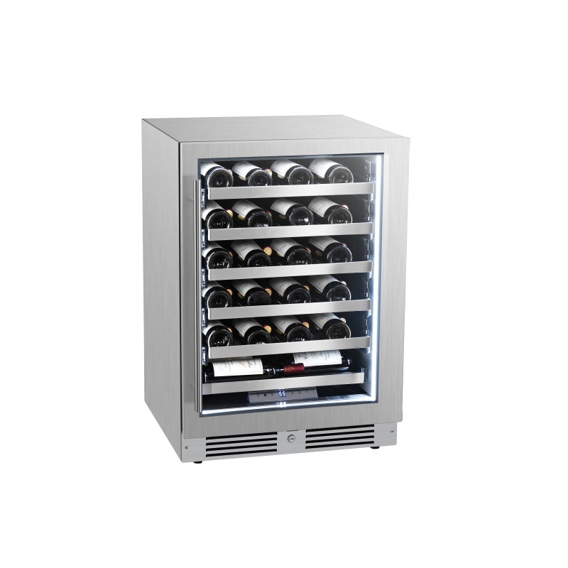 24 Undercounter Stainless Steel Wine Refrigerator Right Hinge