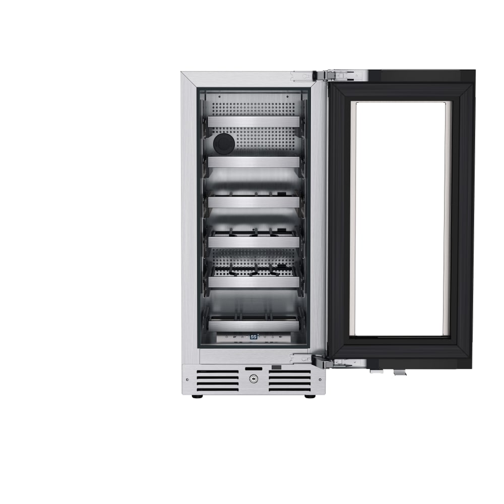 15″ Undercounter Stainless Steel Wine Refrigerator – Right Hinge