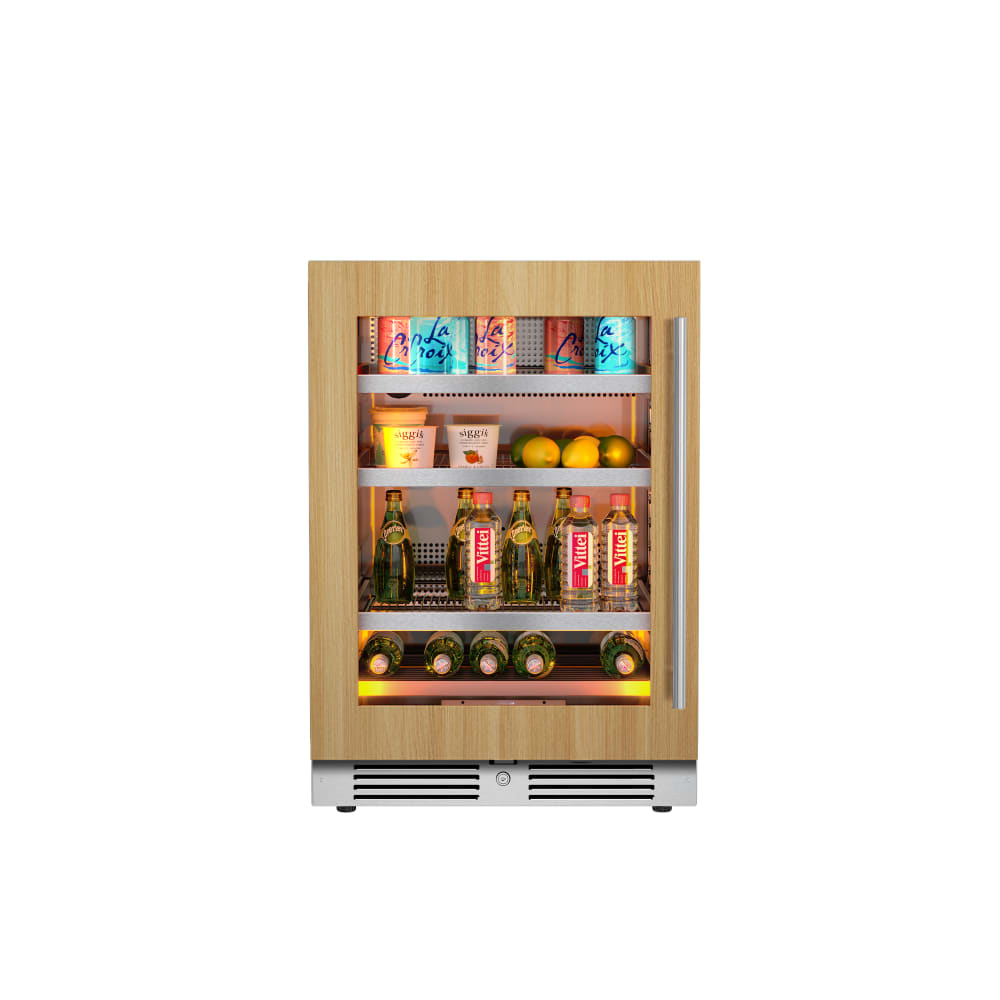 24″ Undercounter Panel Ready Beverage Refrigerator – Left Hinge