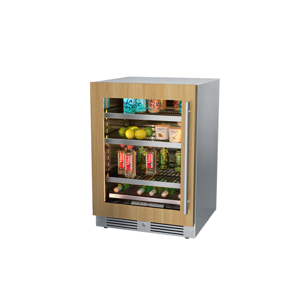 24″ Undercounter Panel Ready Beverage Refrigerator – Left Hinge