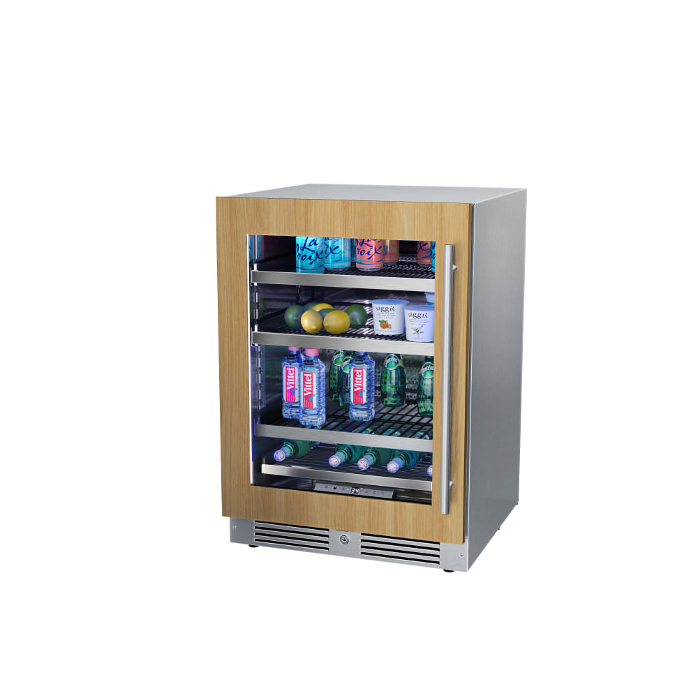 24″ Undercounter Panel Ready Beverage Refrigerator – Left Hinge