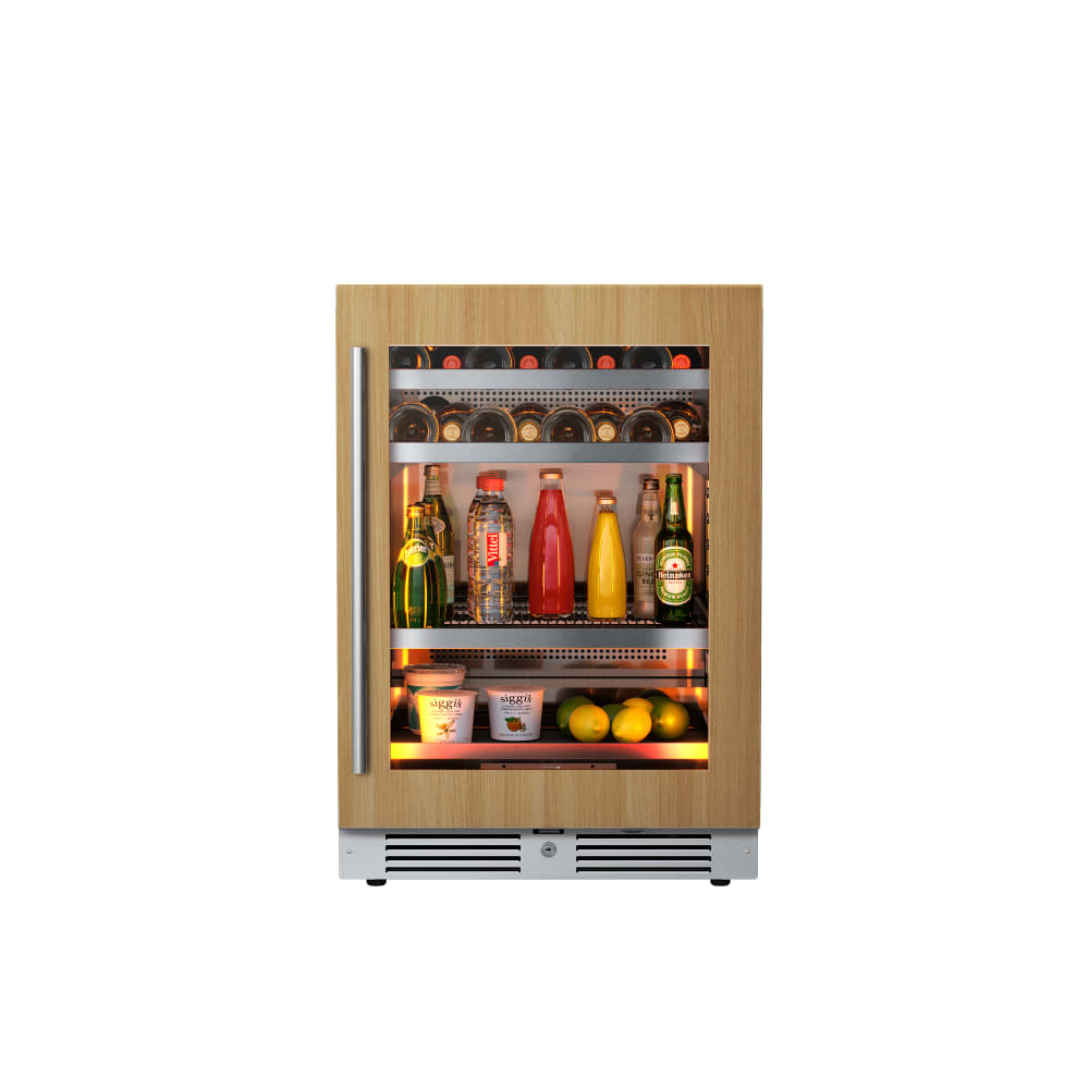 24″ Undercounter Panel Ready Wine and Beverage Refrigerator