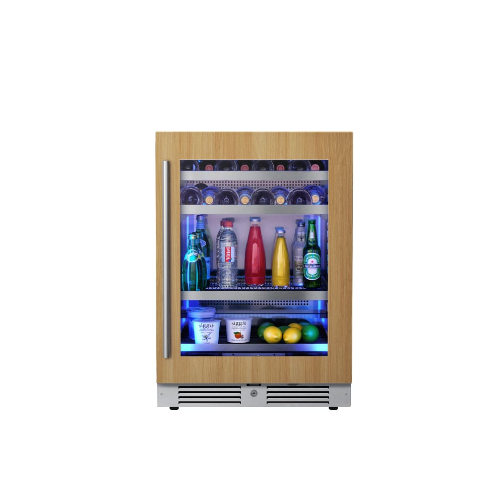 24″ Undercounter Panel Ready Wine and Beverage Refrigerator