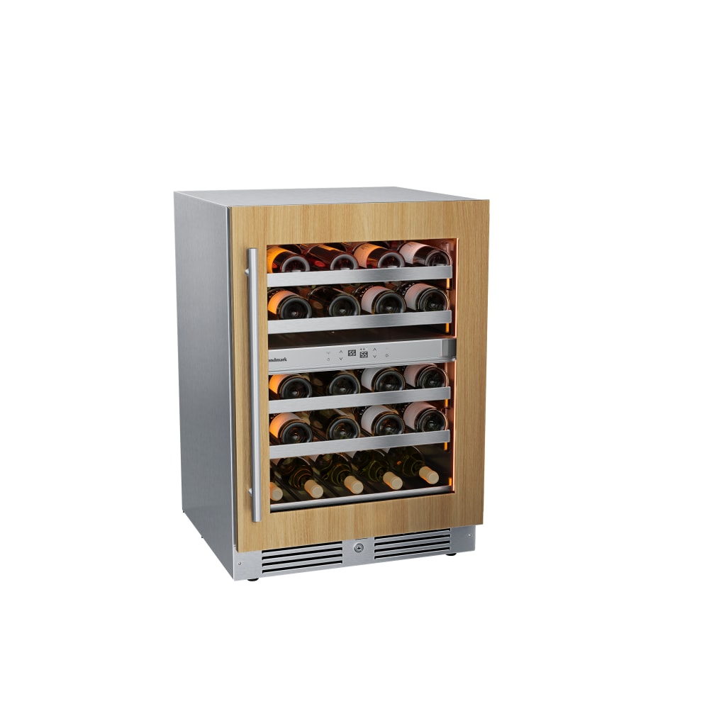 24″ Dual Zone Panel Ready Wine Refrigerator – Right Hinge