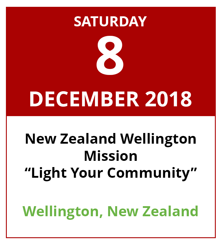 New Zealand Wellington Mission “Light Your Community”