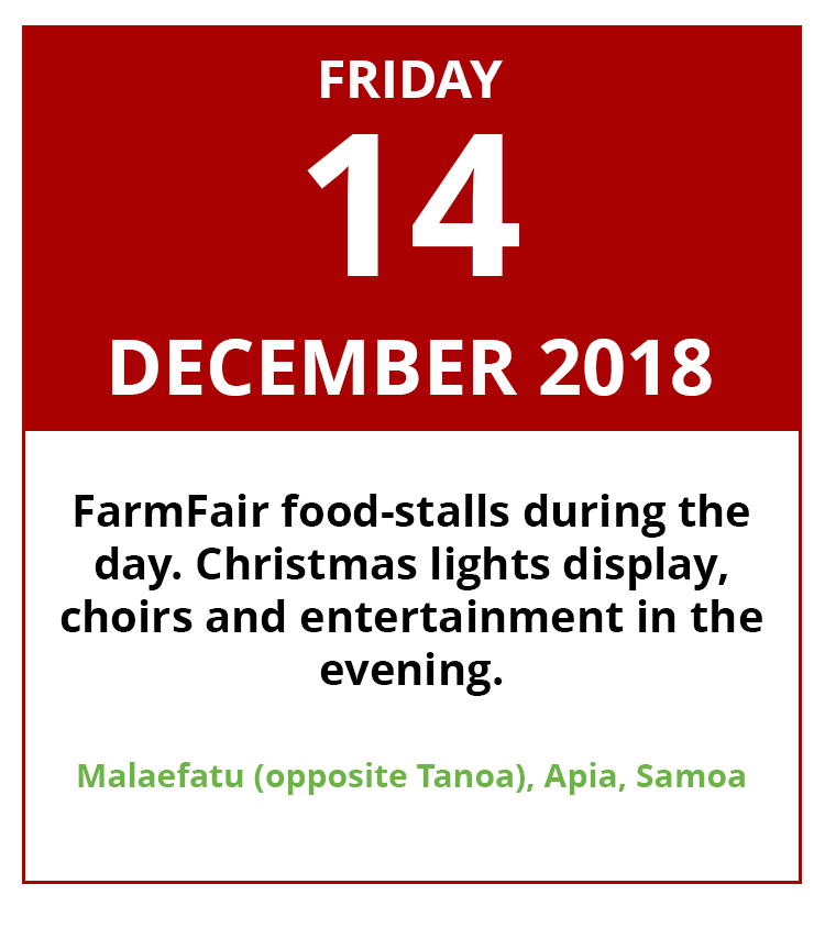 Farm Fair and Christmas Celebration in Samoa