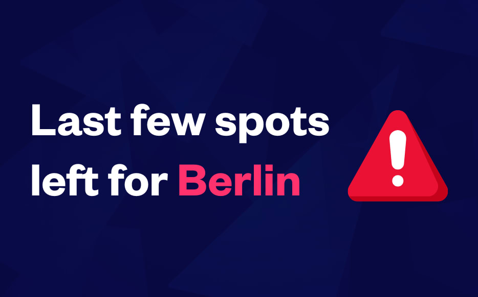 Last few spots left for Berlin