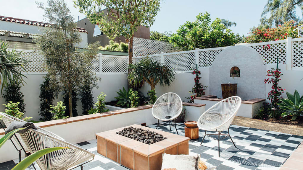 luxury backyard