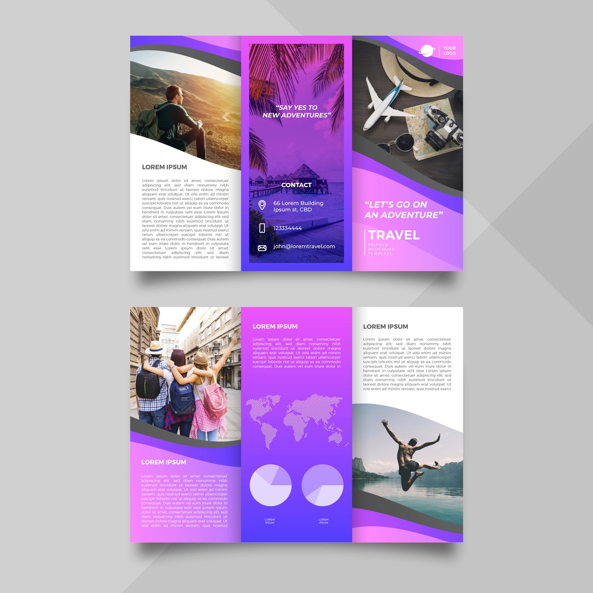 Trípticos A4 (Oficio Abierto)