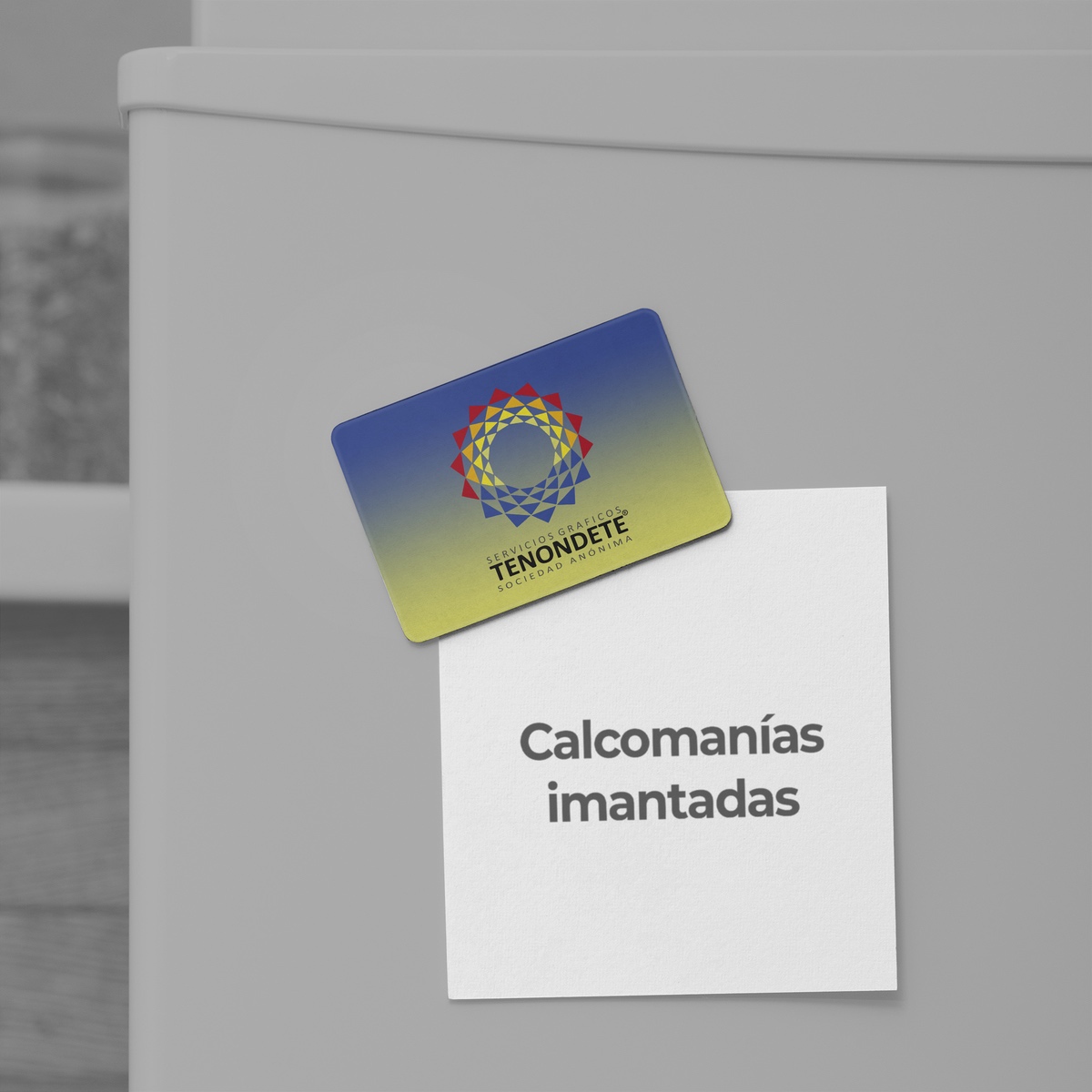 Calcomanía/Etiqueta imantada