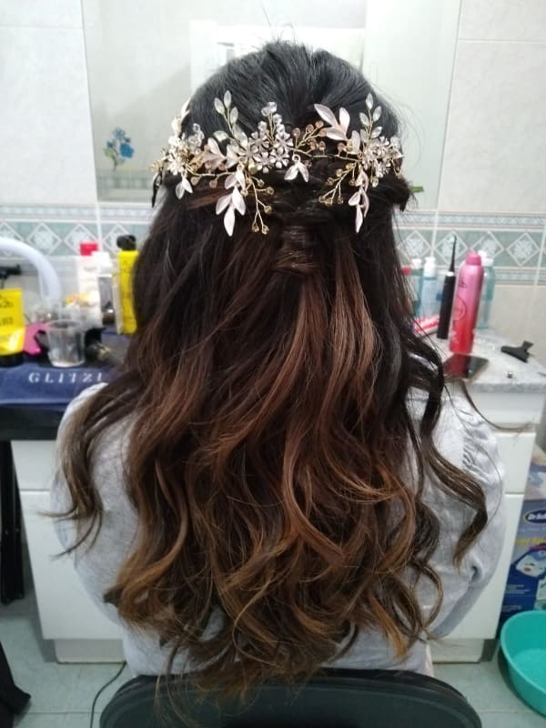 Peinado romántico para novia