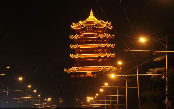 Wuhan's 1,800-year-old Yellow Crane Tower to launch night tours