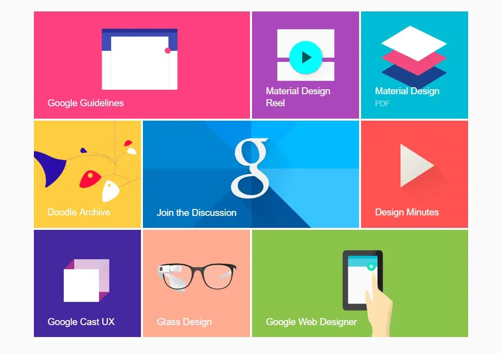 Google introduced a new graphic style called Material Design