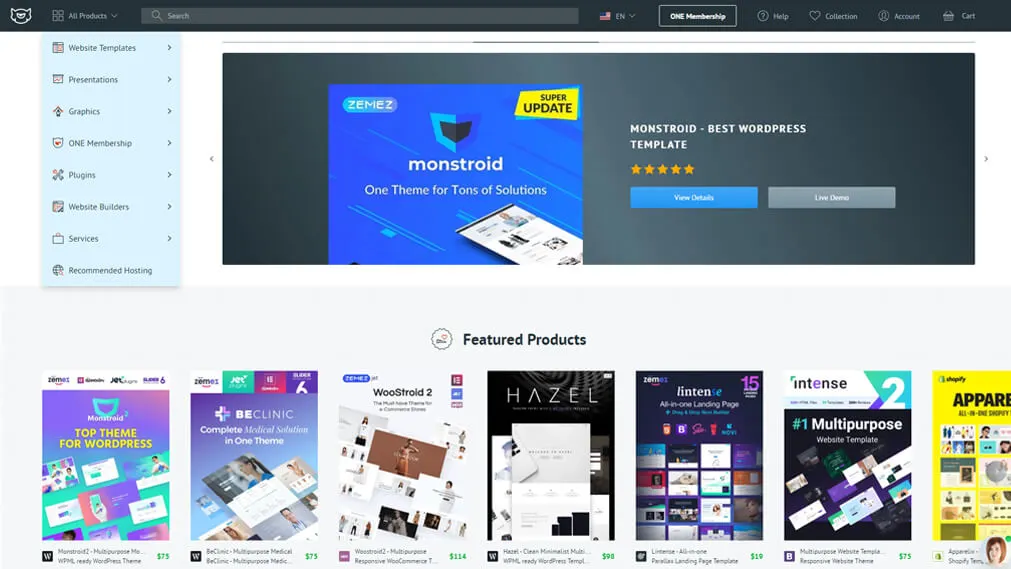 templatemonster screenshot