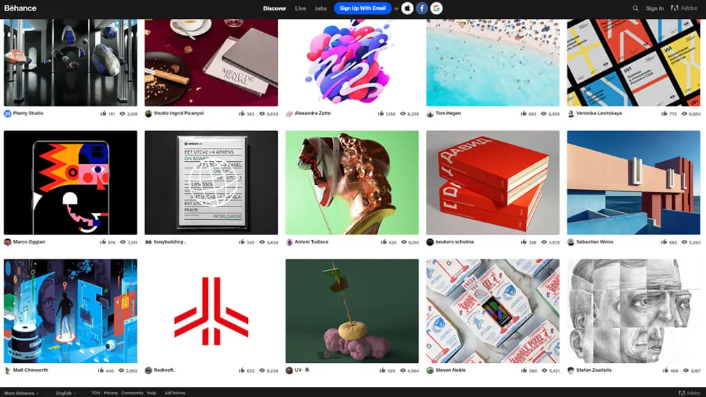 behance screenshot