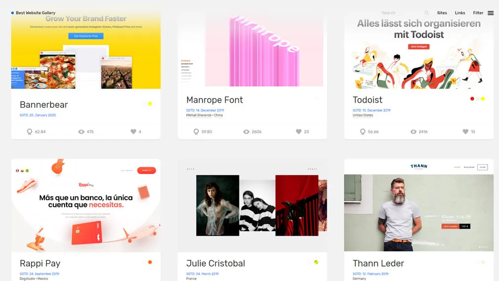 bestwebsite.gallery screenshot