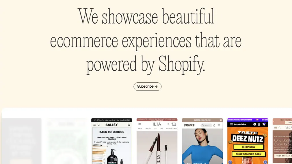 Screenshot of commercecream.com