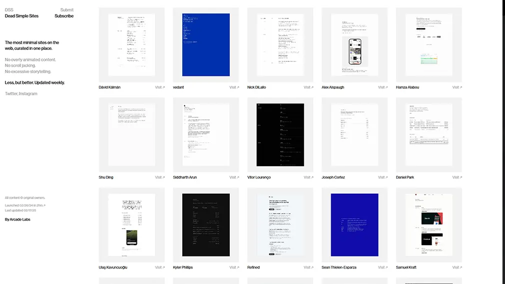 deadsimplesites.com screenshot