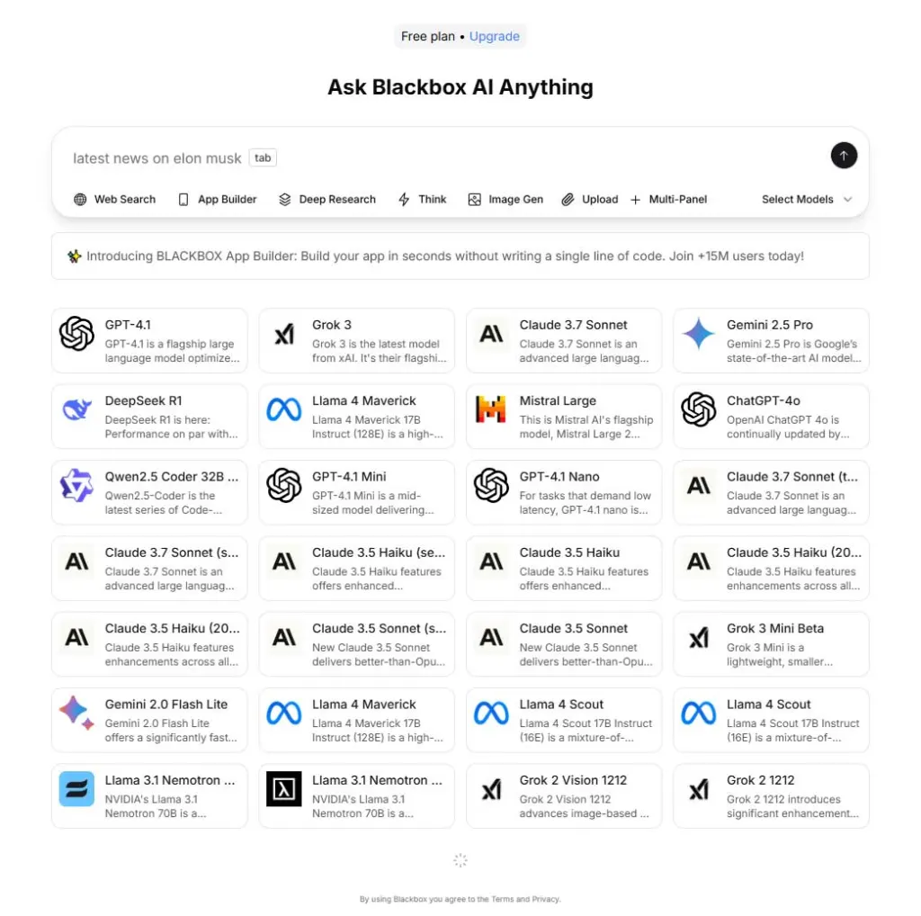 Blackbox AI Screenshot