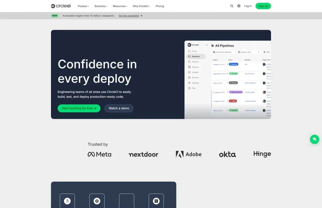 CircleCI Screenshot