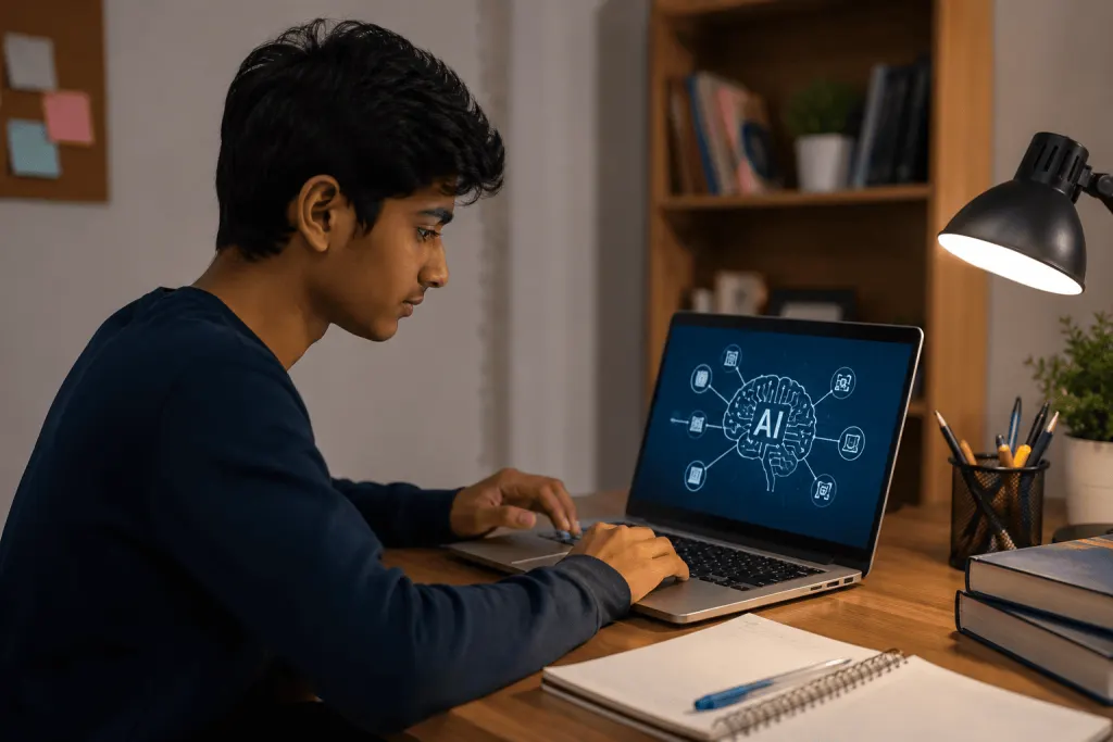 beginner learning AI at home in simple steps
