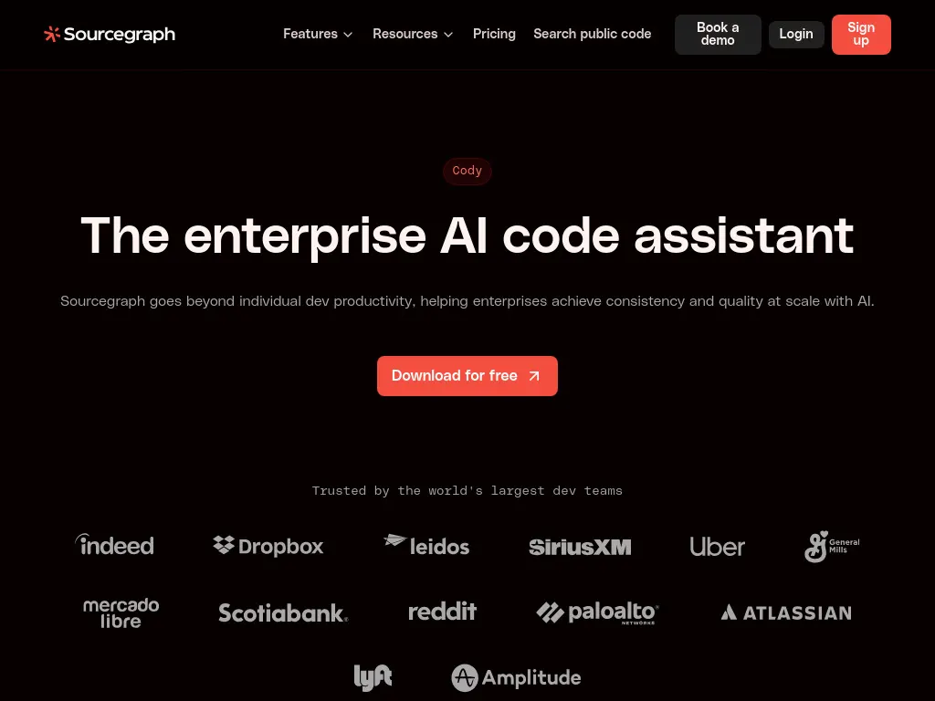 Cody Sourcegraph Screenshot