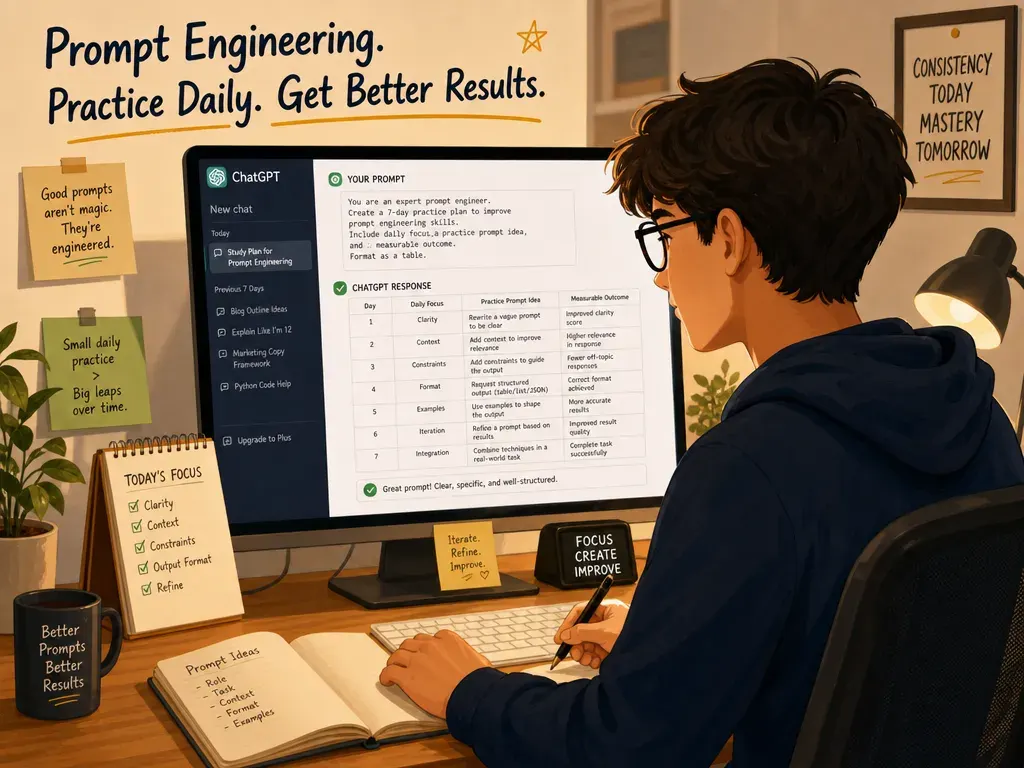 Practicing prompt engineering skills daily on ChatGPT
