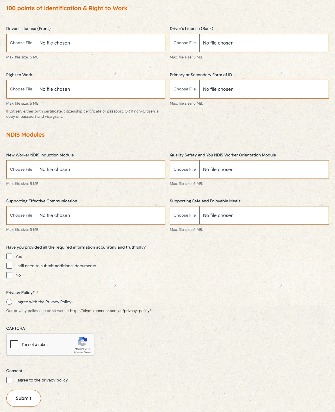 Example of file upload UI in a form