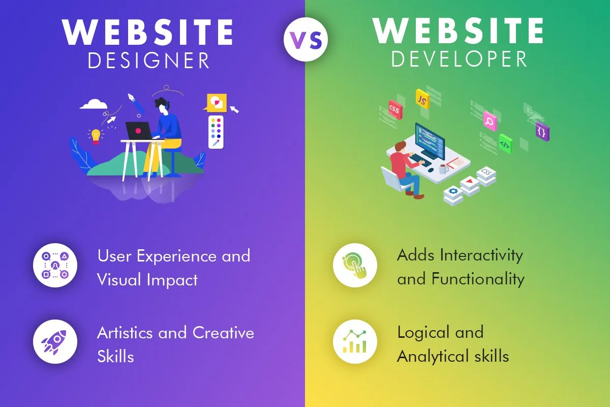 Web designer vs web developer