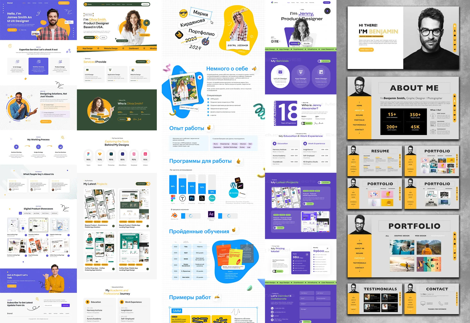 Example of Web Designer Portfolio Websites