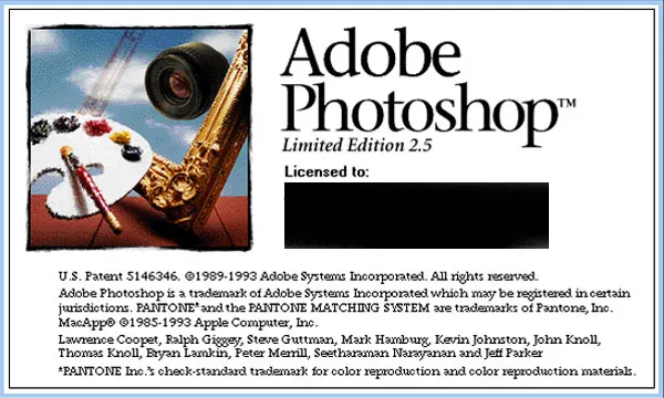 1991 Adobe Photoshop 2.0