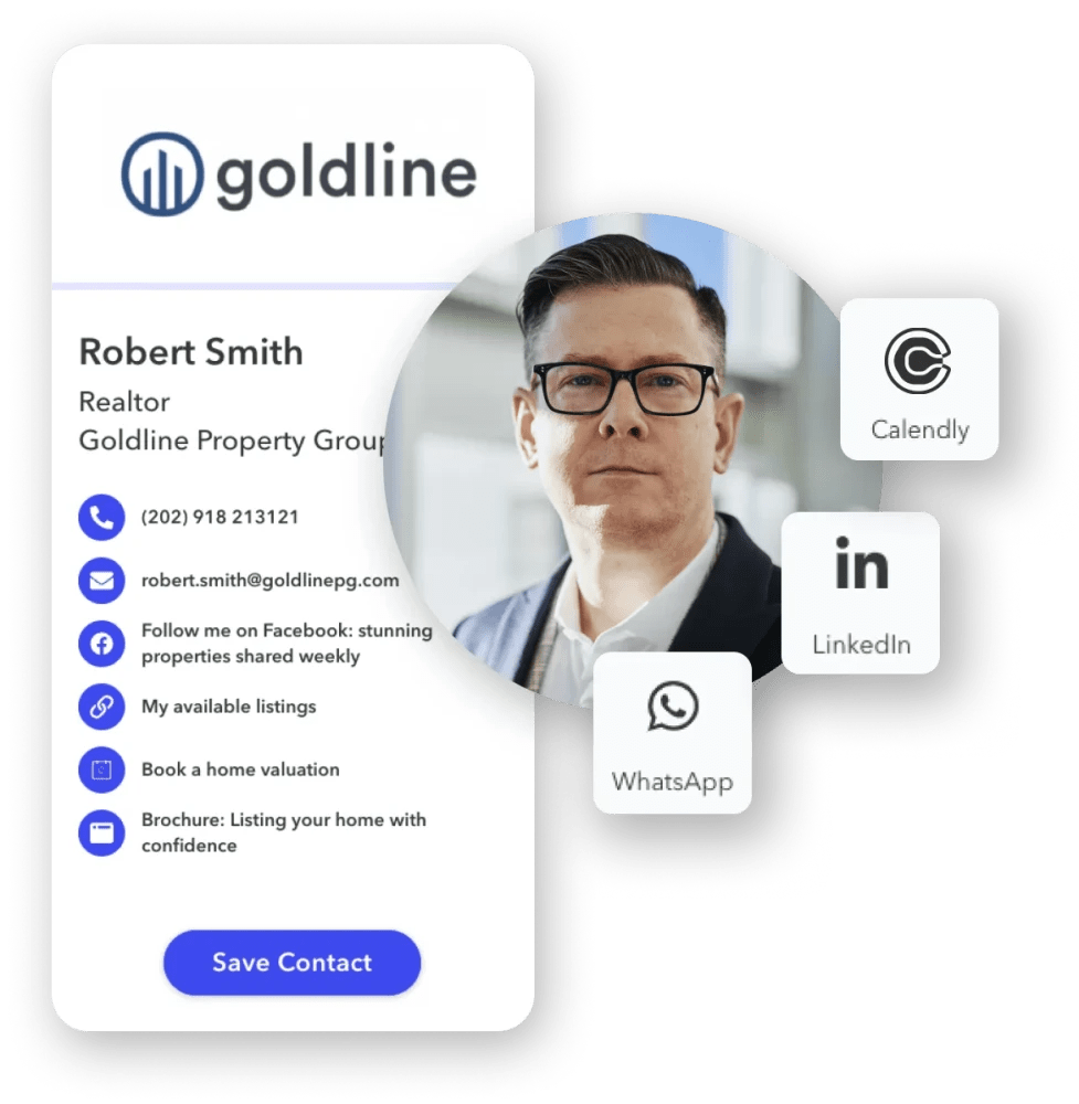 A tapla digital business card