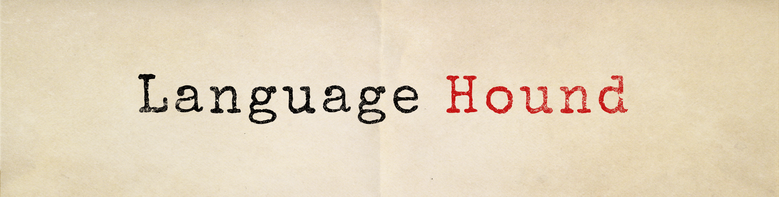 language hound banner image