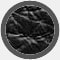 Black Leather Upholstery Supple Grain Texture - Close Up