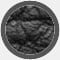 Black Leather Upholstery Durable Grain Texture - Close Up