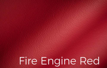 Colorful Leather Fire Engine Red Color