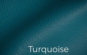 Designer Leather Turquoise Color