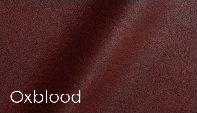 Refined Leather Oxblood Color for Upholstery Project