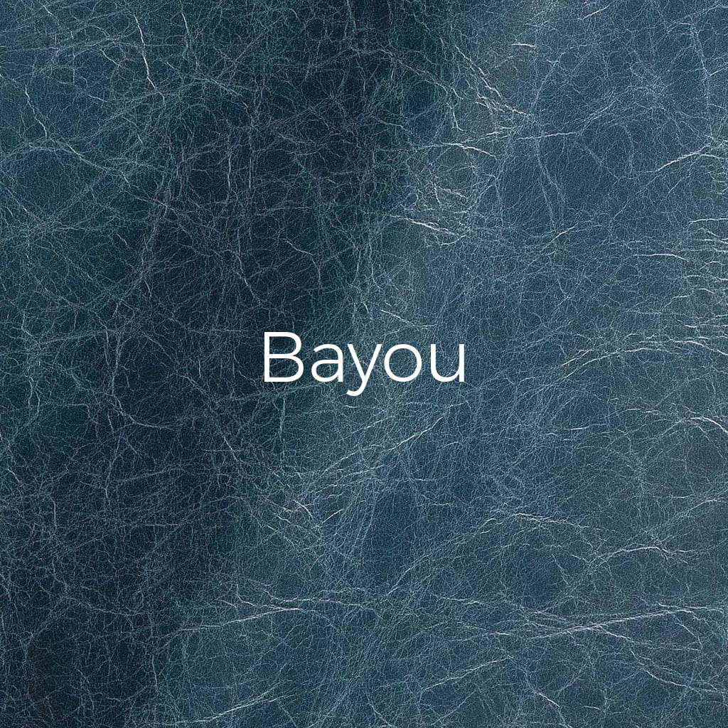 Distressed leather Bayou swatch