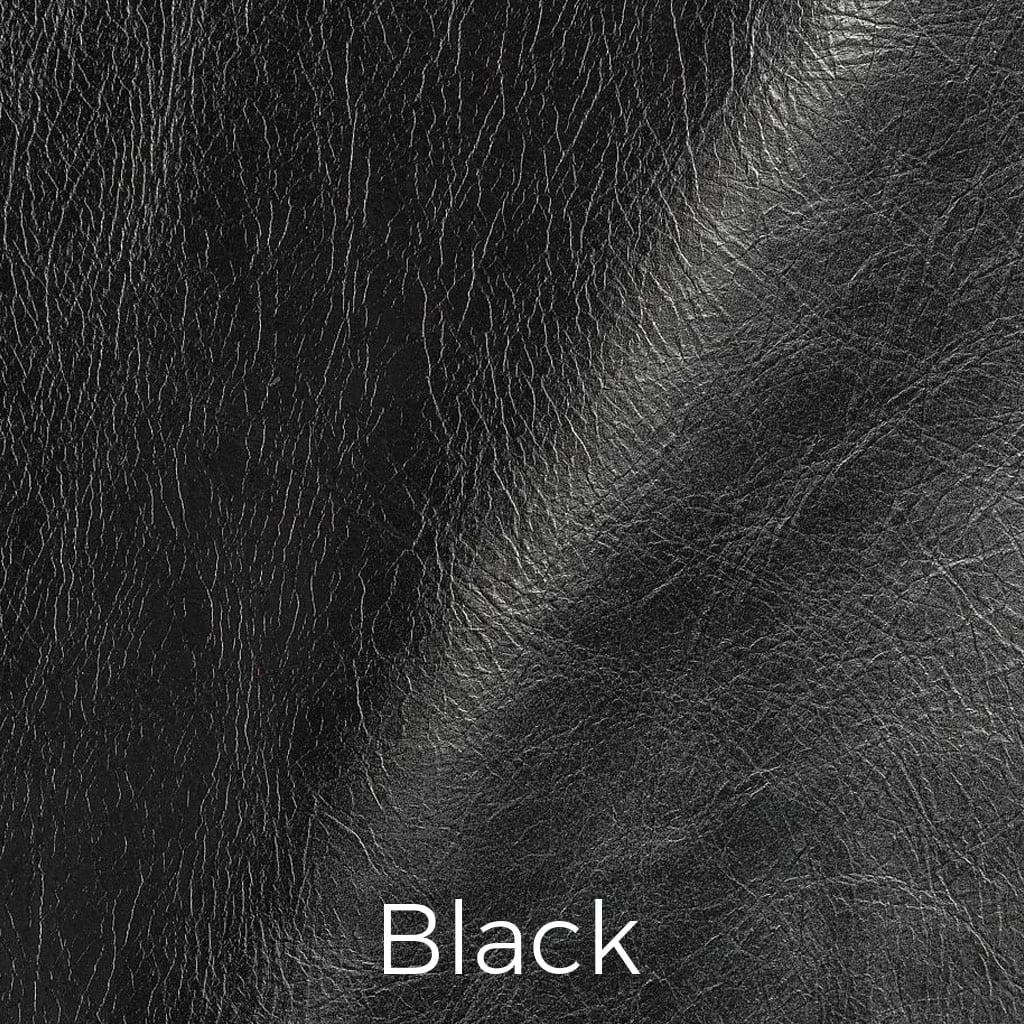 Distressed leather Black swatch