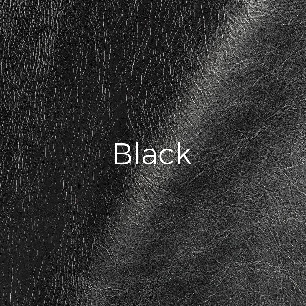 Distressed leather Black swatch